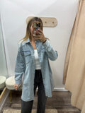 Long Denim Button Down