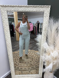 Ice Blue Overalls