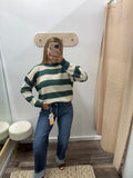 Striped Drop Shoulder Sweater