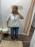 Harbor Bloom Collared Top