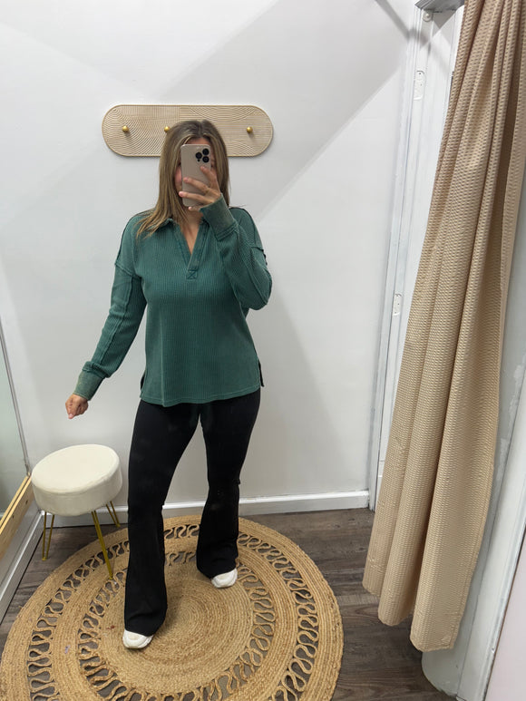 Forest: Oversized Thermal Top