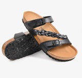black sandals