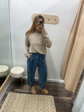 Cozy Seam Joggers - Blue