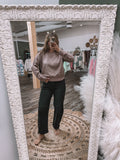 Rose Taupe: Crewneck Sweater