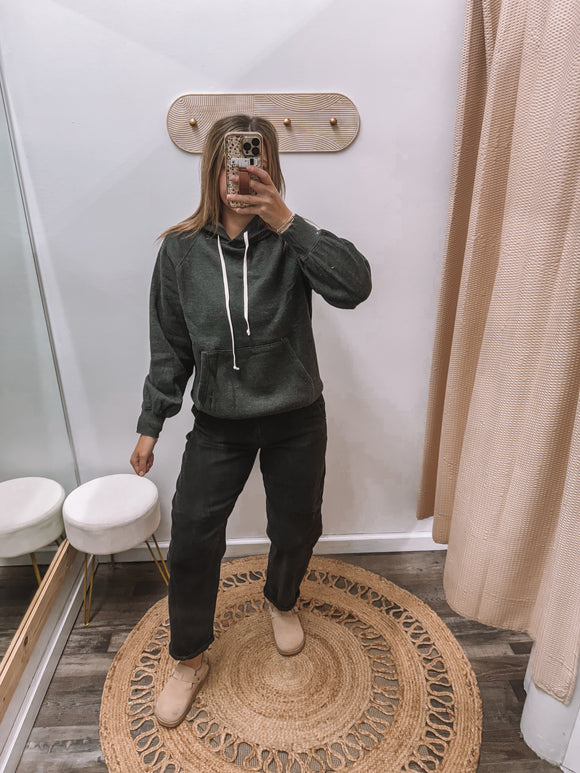 Basic Hoodie - Acid Black