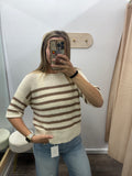 Latte Stripe Sweater