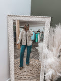 Bow Embroidery Corduroy Jacket