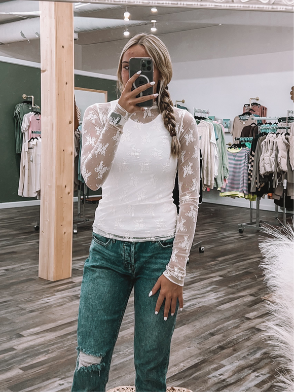 White Lace Top