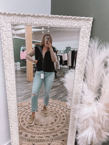 Oversized Sherpa Vest
