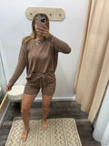 Ribbed Matching Set - Brown