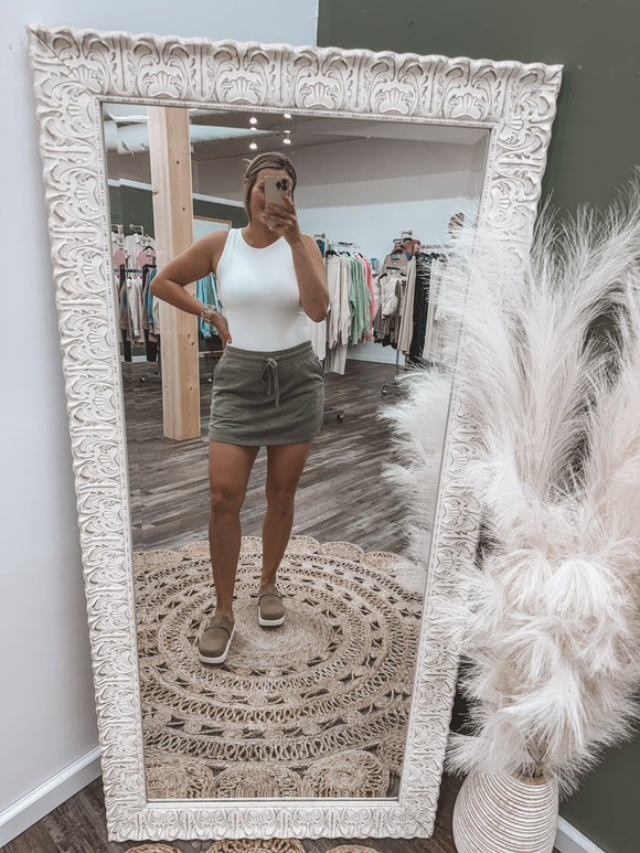 Smokey Olive Skort