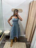Denim Tank Maxi Dress