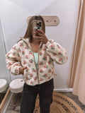 Floral Sherpa Jacket