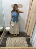 Sleeveless Denim Vest