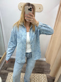 Floral Denim Shirt