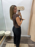 Espresso Knit Sweater Top