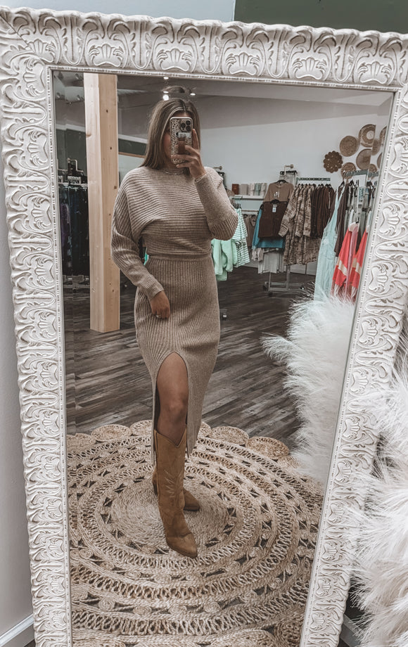 Alana Knit Sweater Dress