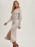 PREORDER: Oatmeal Alana Knit Sweater Dress