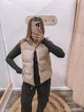 Corduroy Puffer Vest