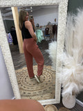 Clay: Linen Barrel Pants