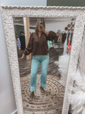Brown: Babydoll Blouse