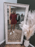 Oversized Red Plaid