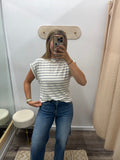 Round Neck Striped Top