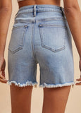 Comfort Stretch Distressed Shorts