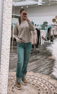 Mocha: Super Soft Sweater Cardigan