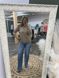 Mocha: Henley Sweater