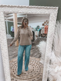 Mocha: Henley Sweater