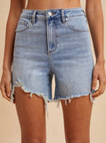 Comfort Stretch Distressed Shorts