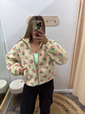 Floral Sherpa Jacket