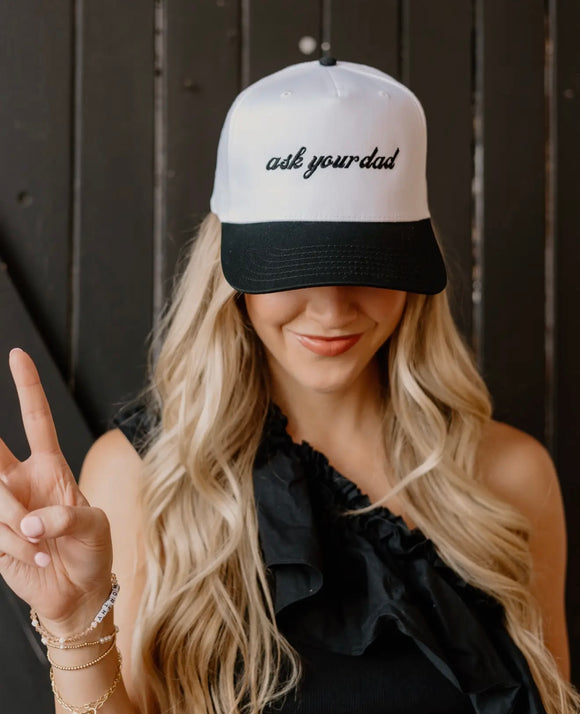 Ask Your Dad Trucker Hat