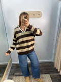 Double Espresso Knit Sweater